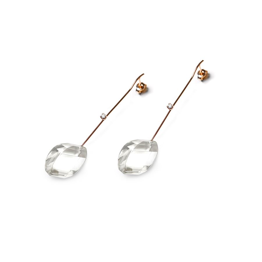 Rose gold 'Amo' with crystals AMI | OR7 CDR MNDRLAU9R CT 0,04